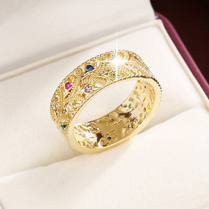 Palace Style Zirconia Ring for Women